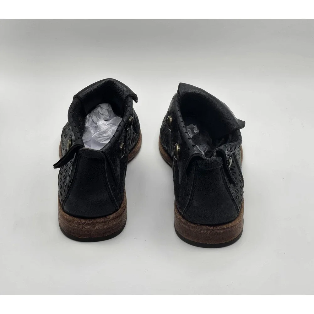 Patricia Nash Sabrina Ankle Boots Booties Shoes Womens Size 6 Black Leather